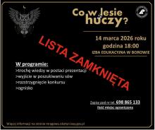 Co w lesie huczy? – wyjątkowe spotkanie w lesie!